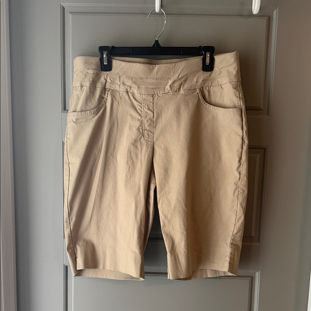 Ruby Rd. Neutral Beige Bermuda Shorts - image 1